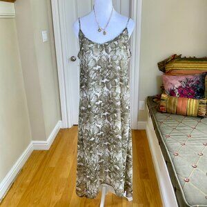 Show Me Your Mumu Dress Vintage Midi Open Back Snakeprint Casual (S)